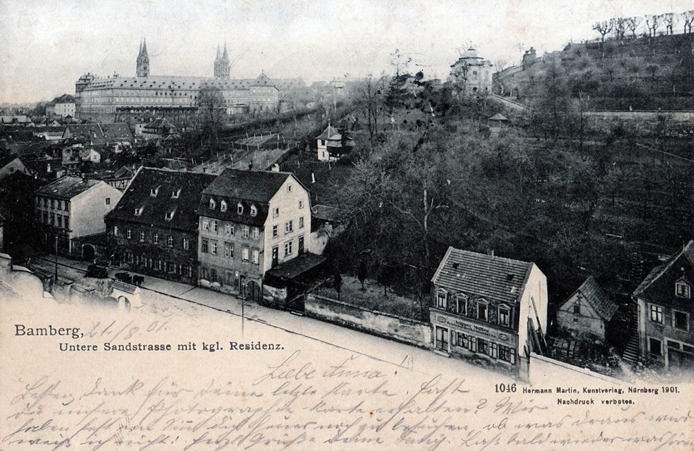 Der Abtsberg zwischen Bamberg und Gaustadt um 1900